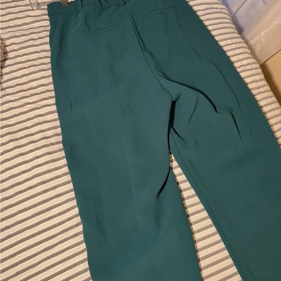 Aritzia Effortless Teal Pants - Picture 3 of 5